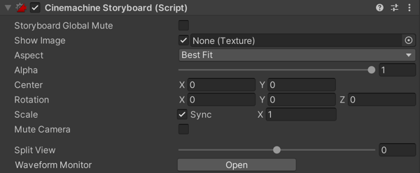 Storyboard in Cinemachine