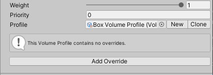 New Volume Profile created.