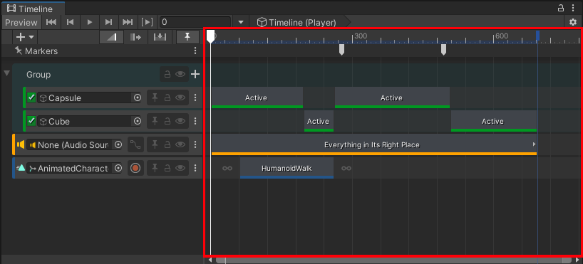 timeline region