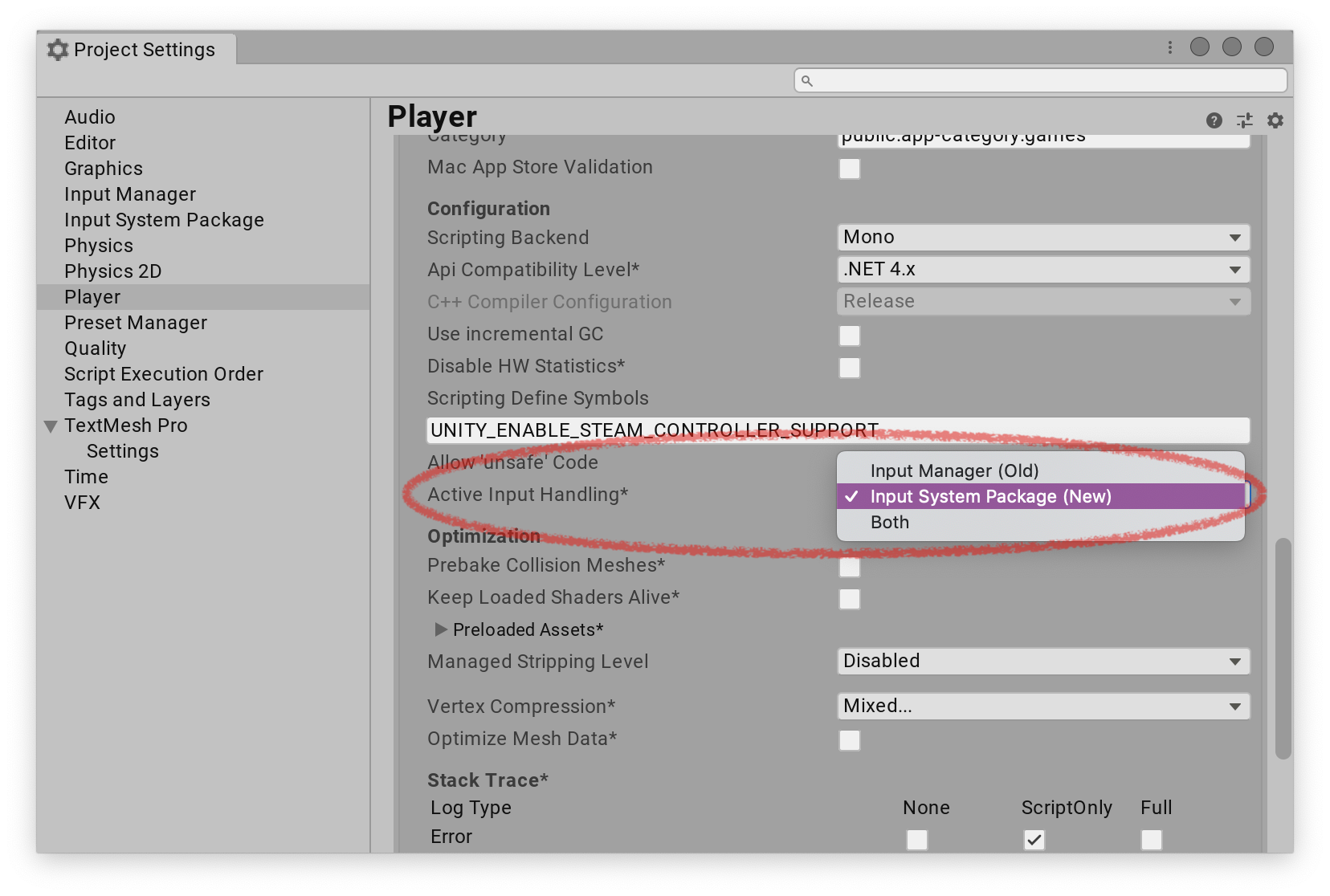 Active Input Handling